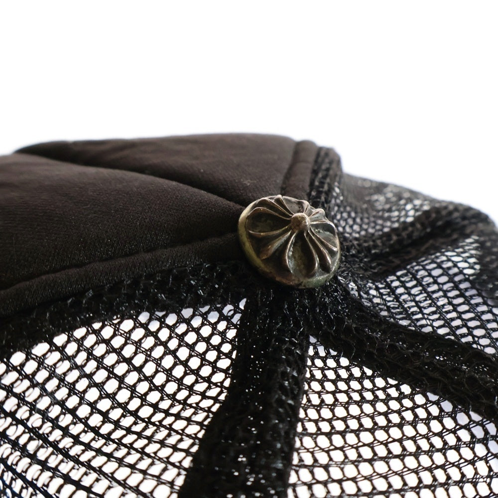 CHROME HEARTS(クロムハーツ) Cemetery Cross Patch Trucker Cap Old セメタリークロスパッチトラッカーキャップオールド ベースボールキャップ クロスボール 帽子 ブラック