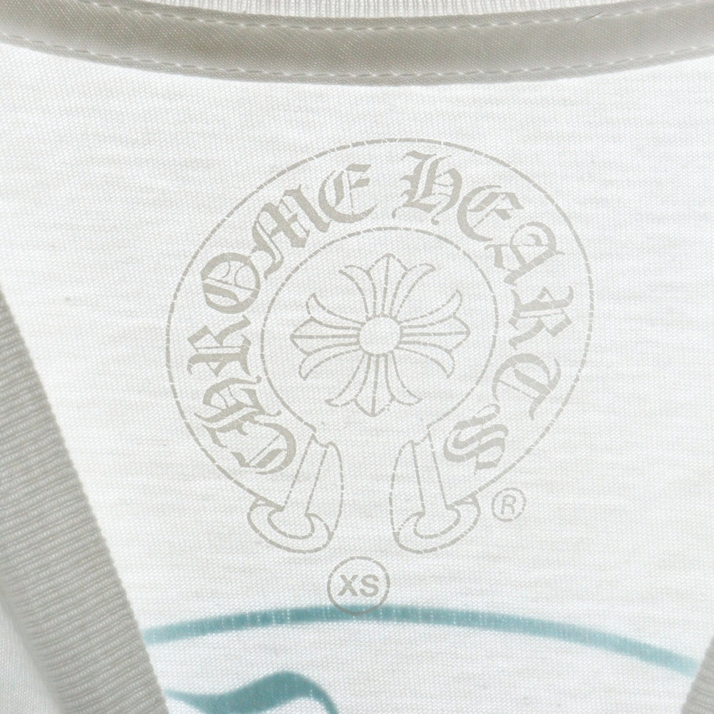 CHROME HEARTS(クロムハーツ) Gradient Dagger Tee ダガー グラデーション ホースシュープリント クルーネック半袖Tシャツカットソー ホワイト/マルチカラー