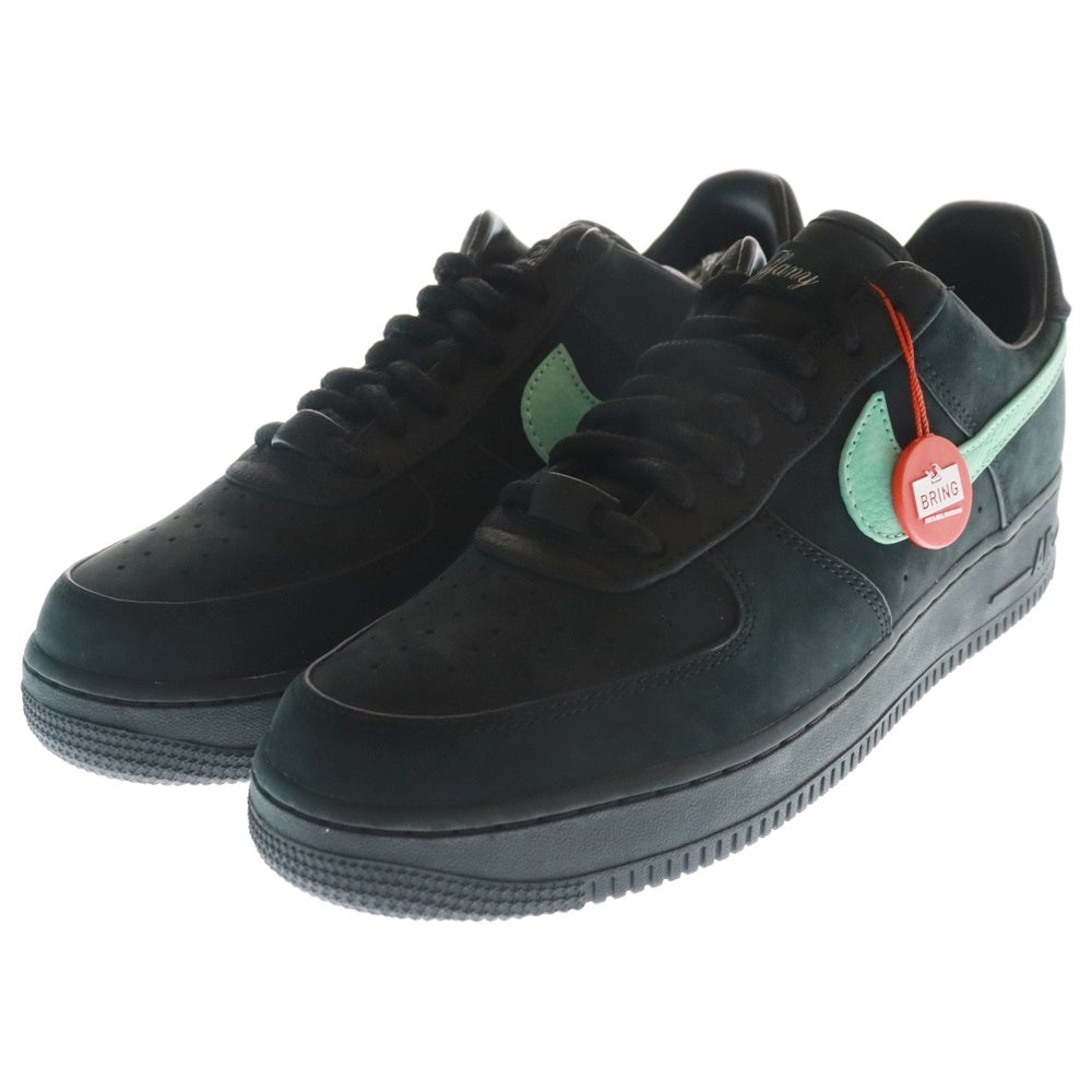 NIKE(ナイキ) ×TIFFANY&CO AIR FORCE 1 LOW 1837 BLACK ティファニー エアフォース ローカットスニーカー ブラック US9.5/27.5cm DZ1382-001
