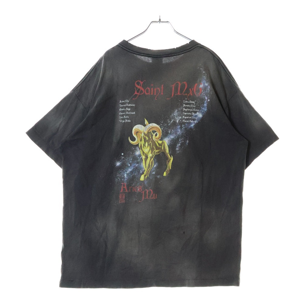 SAINT MICHAEL(セントマイケル) 24SS 聖闘士星矢 S/S TEE フロントプリント クルーネック 半袖Tシャツ グレー SM-YS8-0000-C27