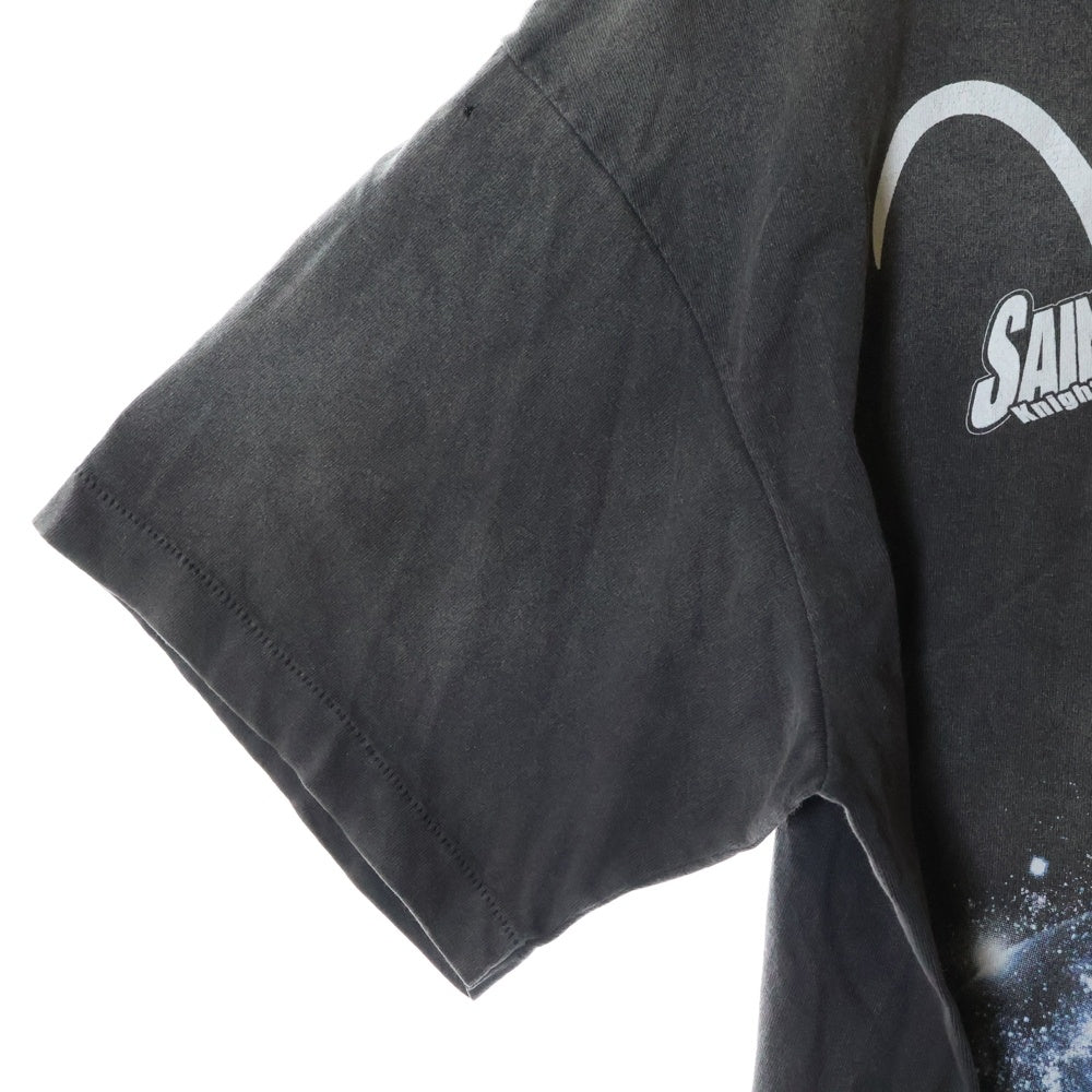 SAINT MICHAEL(セントマイケル) 24SS 聖闘士星矢 S/S TEE フロントプリント クルーネック 半袖Tシャツ グレー SM-YS8-0000-C27