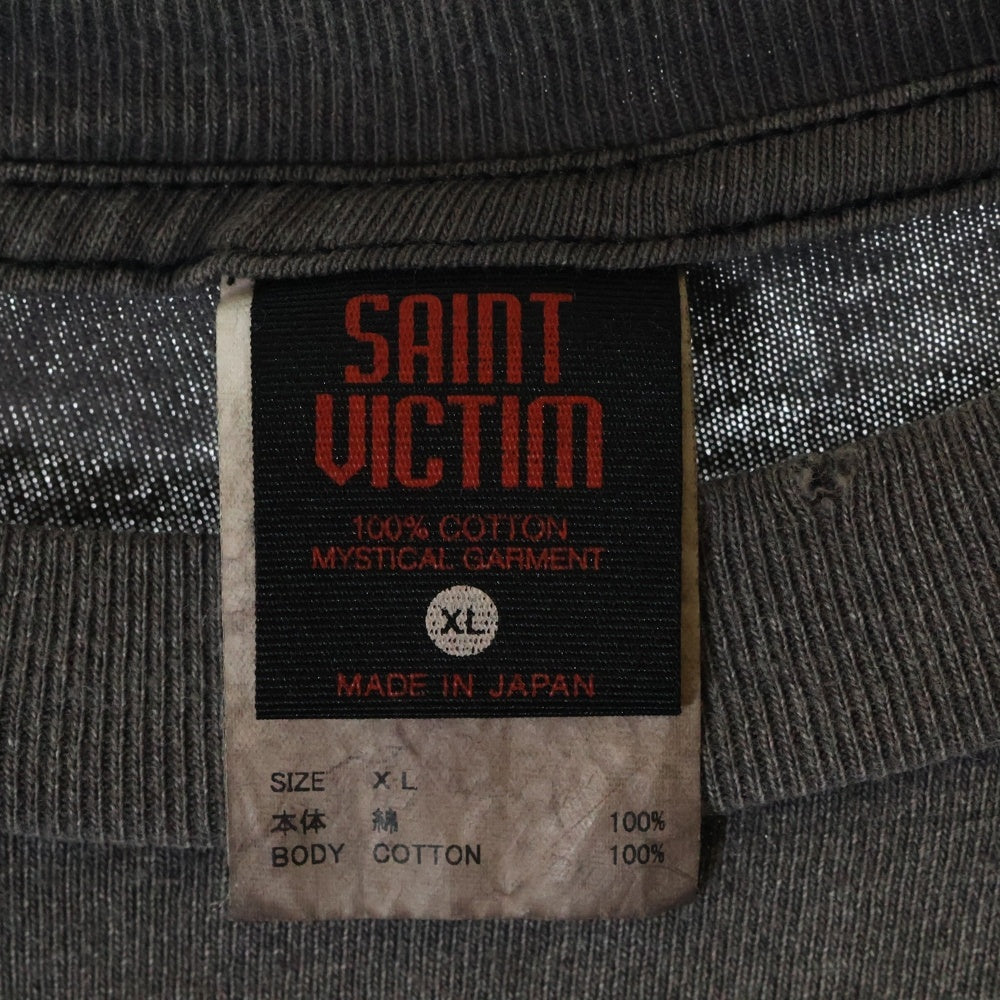 SAINT MICHAEL(セントマイケル) 24SS 聖闘士星矢 S/S TEE フロントプリント クルーネック 半袖Tシャツ グレー SM-YS8-0000-C27