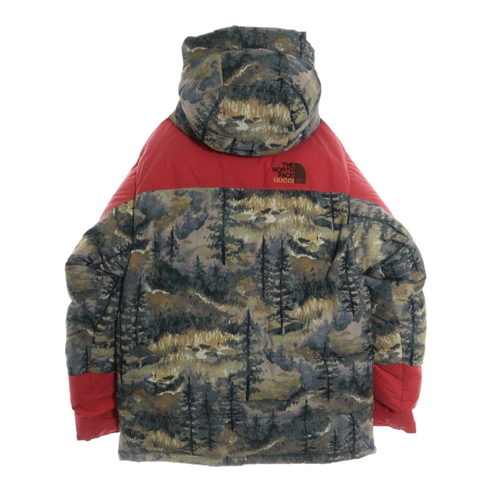 GUCCI(グッチ) 21AW FOREST PRINT ZIPUP DOWN COAT フォレストプリント ジップアップフーデッドダウンコート NF0A7UHB マルチカラー
