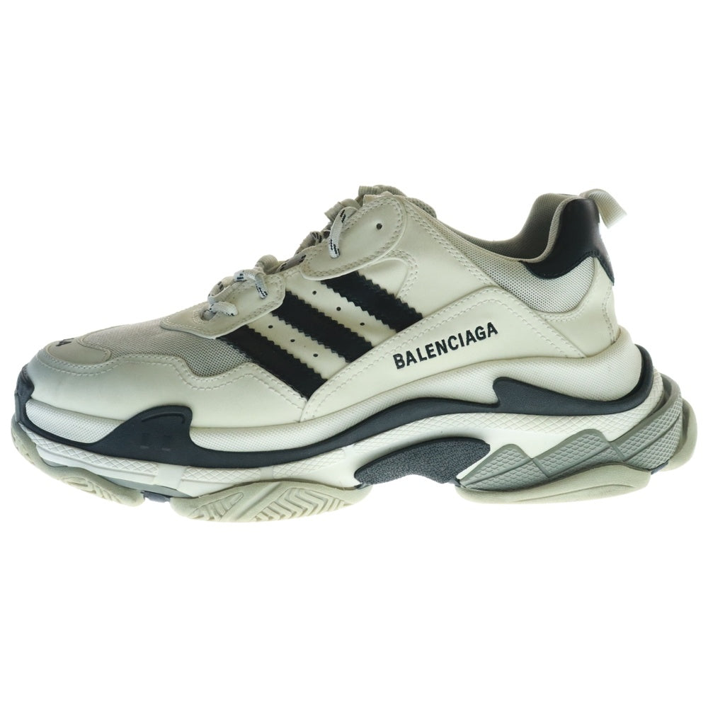 BALENCIAGA(バレンシアガ) × adidas TRIPLE S TRAINERS 712821 アディダス トリプルエス レースアップスニーカー ダッドスニーカー ホワイト