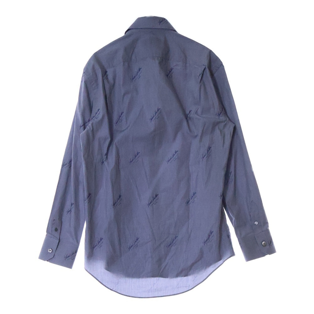 LOUIS VUITTON(ルイヴィトン) レギュラーDNAカラー コットン 長袖シャツ RM202Q XOA HJ41W ブルー