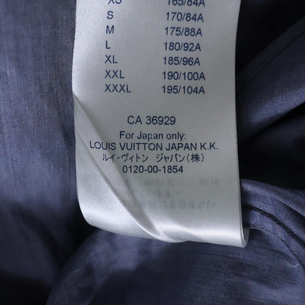 LOUIS VUITTON(ルイヴィトン) レギュラーDNAカラー コットン 長袖シャツ RM202Q XOA HJ41W ブルー