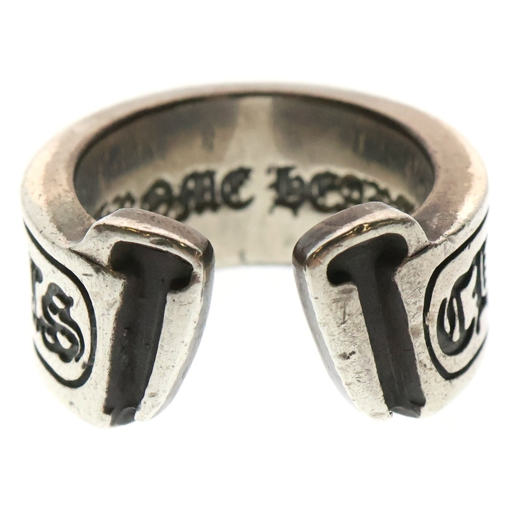 CHROME HEARTS(クロムハーツ) )LG SCROLL LABEL ラージスクロールラベル リング シルバーBCA383