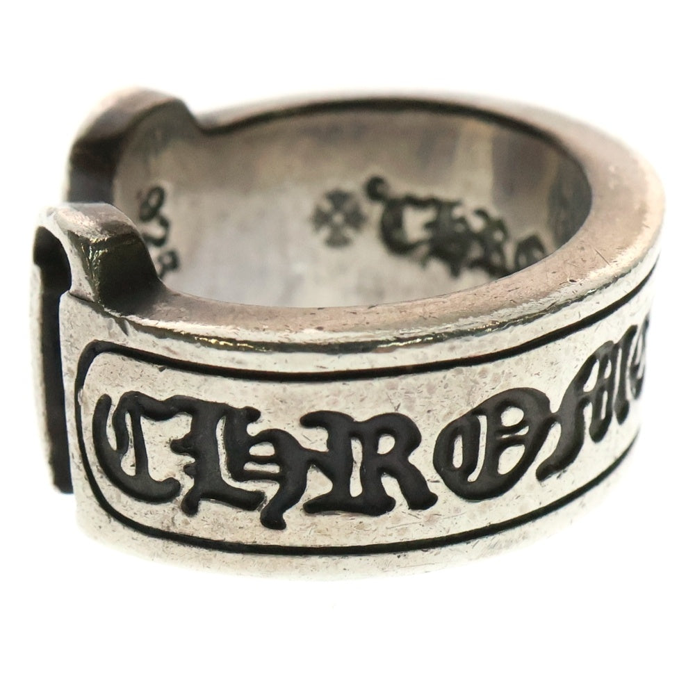CHROME HEARTS(クロムハーツ) )LG SCROLL LABEL ラージスクロールラベル リング シルバーBCA383