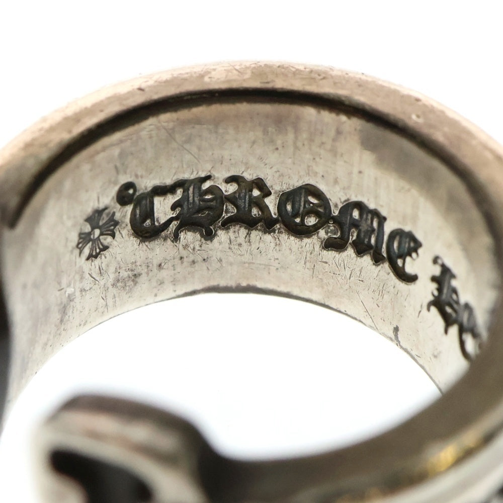 CHROME HEARTS(クロムハーツ) )LG SCROLL LABEL ラージスクロールラベル リング シルバーBCA383