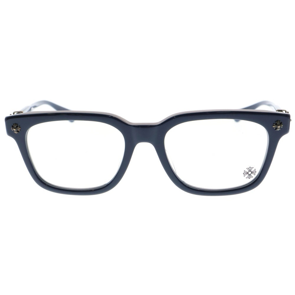 CHROME HEARTS(クロムハーツ) COX UCKER CHクロステンプル ウェリントン サングラス メガネ 眼鏡 ネイビー/シルバー