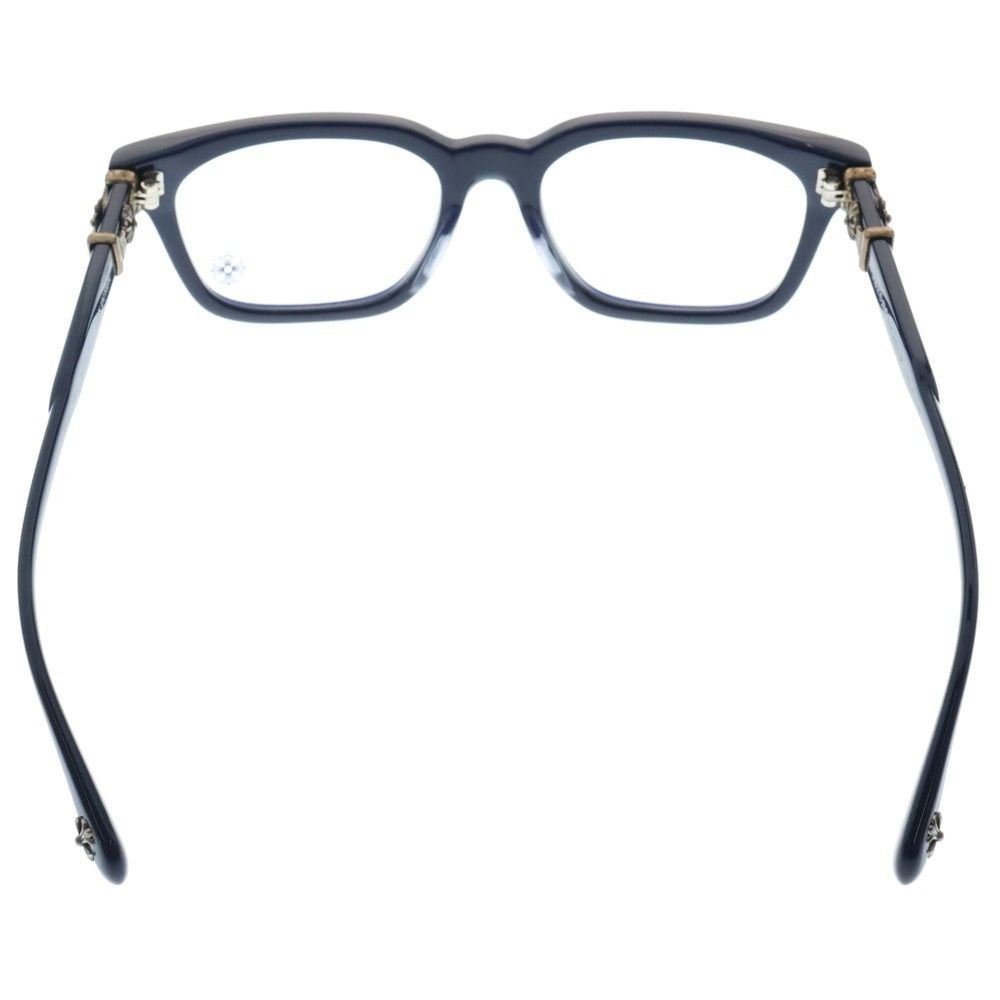 CHROME HEARTS(クロムハーツ) COX UCKER CHクロステンプル ウェリントン サングラス メガネ 眼鏡 ネイビー/シルバー