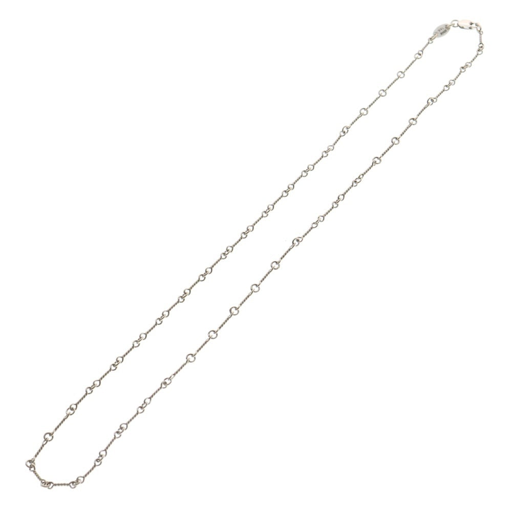 CHROME HEARTS(クロムハーツ) 18KWG NECKCHAIN T16 ツイストチェーンネックレス 16inch ホワイトゴールド BCA001