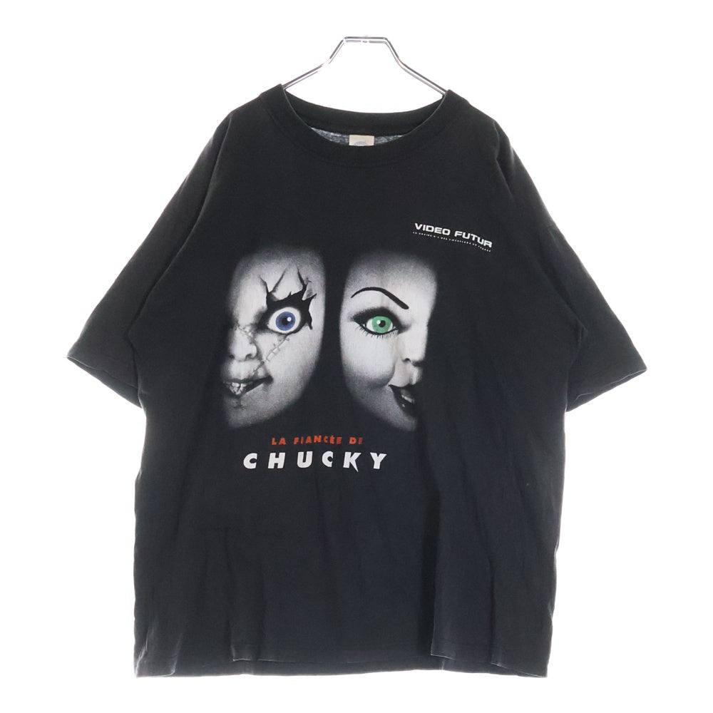 VINTAGE(ヴィンテージ) 90s CHUCKY チャイルドプレイ チャッキー プリント半袖Tシャツ カットソー ブラック