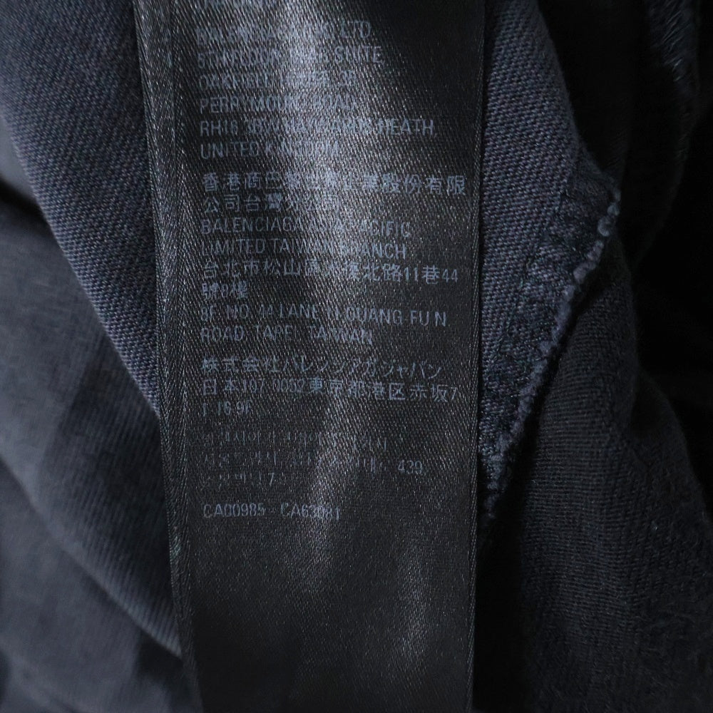 BALENCIAGA(バレンシアガ) 22SS Speed Hunter Upside Down Oversized Tee 698811 TMVC9 スピードハンターアップサイドダウンオーバーサイズ半袖Tシャツ ブラック