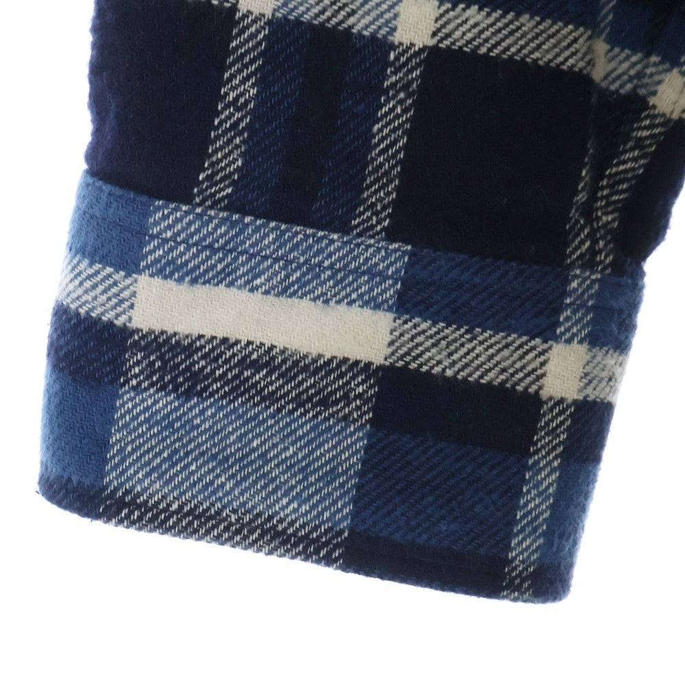 CELINE(セリーヌ) 24SS OVERSIZED SHIRT IN CHECKED COTTON オーバーサイズ チェック コットン 長袖シャツ ブルー 2C59A366X.01NQ