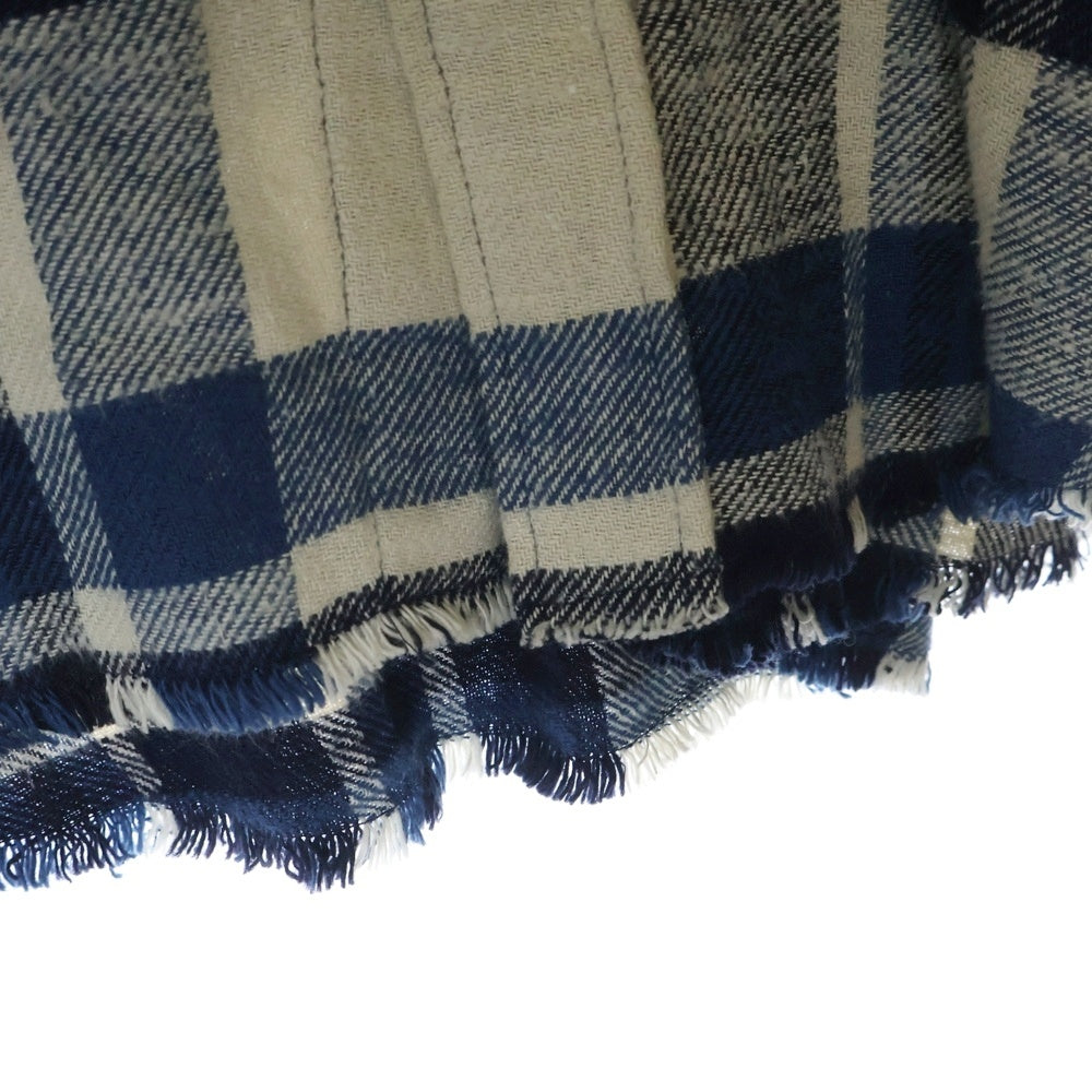 CELINE(セリーヌ) 24SS OVERSIZED SHIRT IN CHECKED COTTON オーバーサイズ チェック コットン 長袖シャツ ブルー 2C59A366X.01NQ