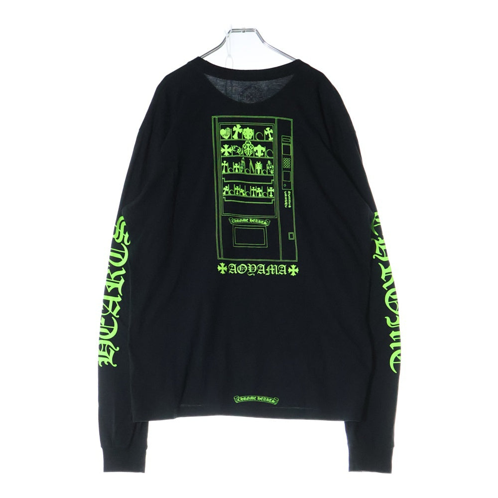 CHROME HEARTS(クロムハーツ) CH L S LTD 青山限定プリント 長袖Tシャツ ロングスリーブカットソー ブラック/グリーン