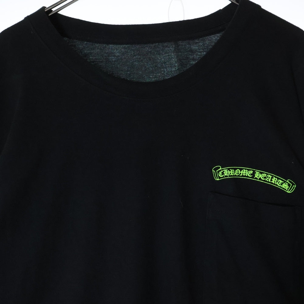 CHROME HEARTS(クロムハーツ) CH L S LTD 青山限定プリント 長袖Tシャツ ロングスリーブカットソー ブラック/グリーン