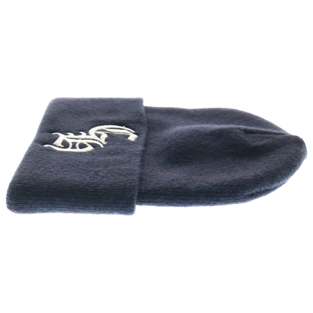CHROME HEARTS(クロムハーツ) WATCH CAP ワッチキャップ CHロゴ刺繍ビーニー ニットキャップ 帽子 ネイビー
