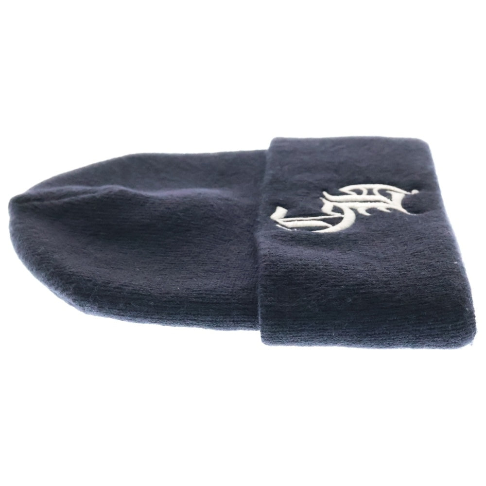 CHROME HEARTS(クロムハーツ) WATCH CAP ワッチキャップ CHロゴ刺繍ビーニー ニットキャップ 帽子 ネイビー