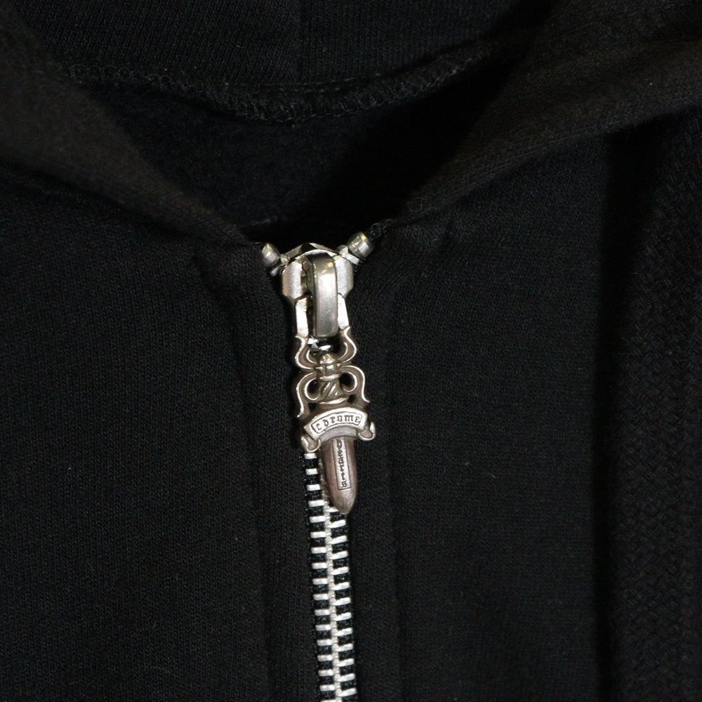 CHROME HEARTS(クロムハーツ) SWTSHRT HD ZIP ホノルル限定 ホースシュー バックプリント ジップアップパーカー ブラック