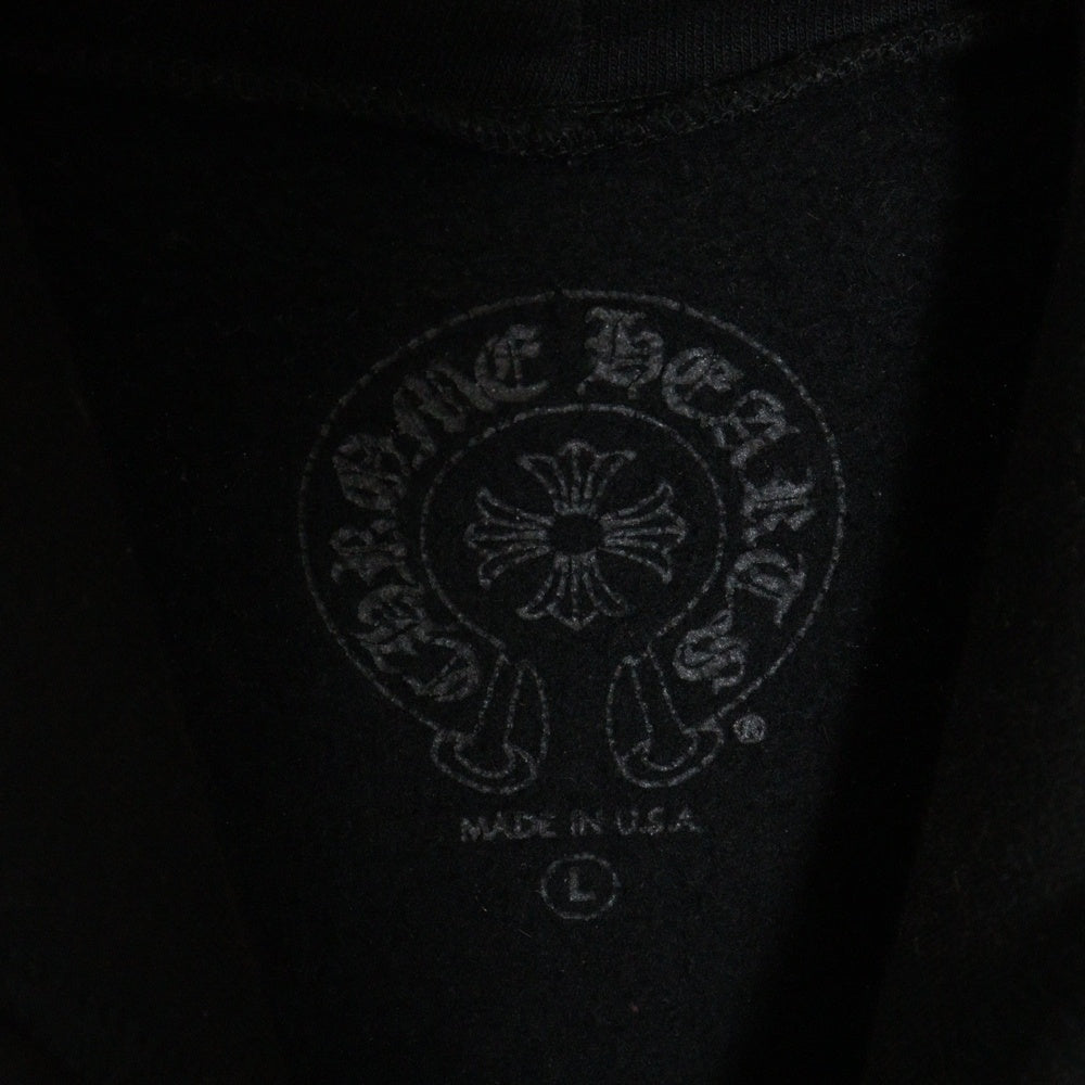 CHROME HEARTS(クロムハーツ) SWTSHRT HD ZIP ホノルル限定 ホースシュー バックプリント ジップアップパーカー ブラック