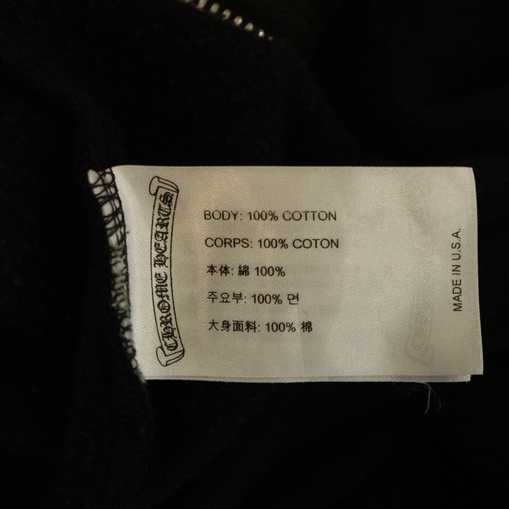 CHROME HEARTS(クロムハーツ) SWTSHRT HD ZIP ホノルル限定 ホースシュー バックプリント ジップアップパーカー ブラック