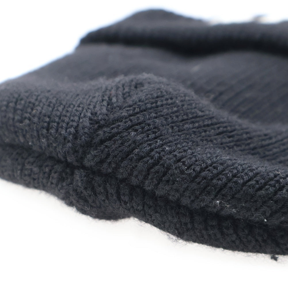 SAINT MICHAEL(セントマイケル) 23AW KNIT CAP SAINT SM-A23-0000-050 ブランドロゴニットキャップ ニット帽 ブラック