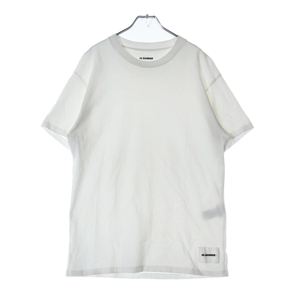 JIL SANDER +(ジルサンダープラス) ロゴパッチ 半袖Tシャツ JPUP706530MP24880892 ホワイト