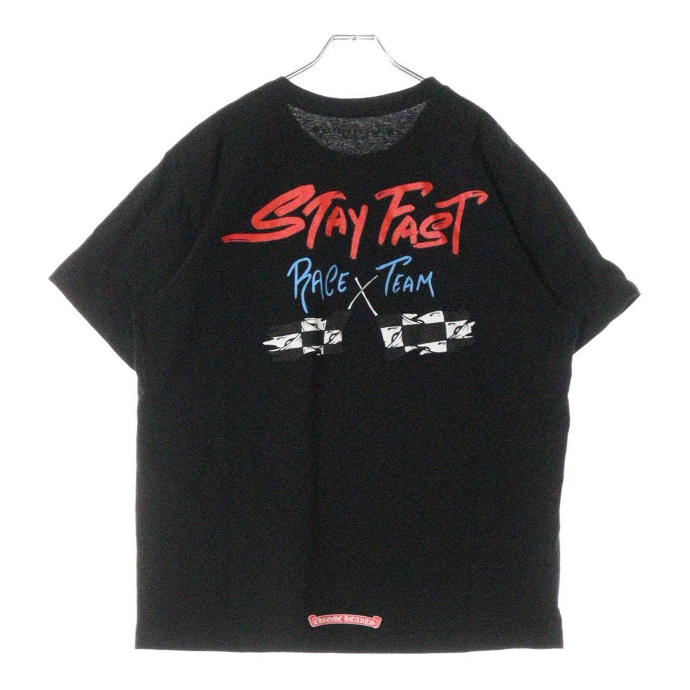 CHROME HEARTS(クロムハーツ) PPO STAY FAST RACE TEAM T-SHRT MATTY BOYステイファストプリント半袖Tシャツ ブラック