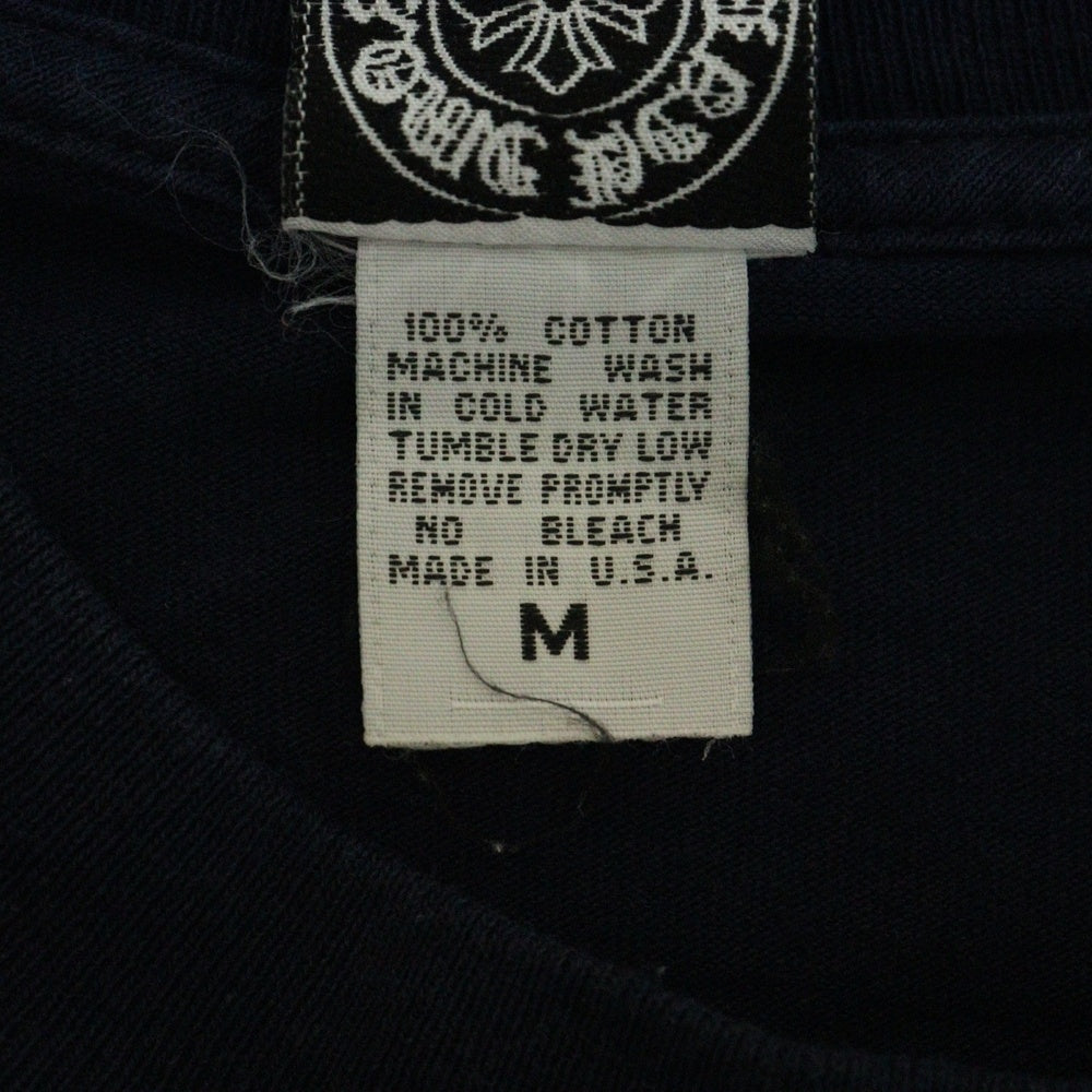 CHROME HEARTS(クロムハーツ) OLD × UNITED ARROWS MADE IN USA POCKET TEE ユナイデッドアローズ バックロゴプリント 半袖Tシャツ カットソー ネイビー 藍染め