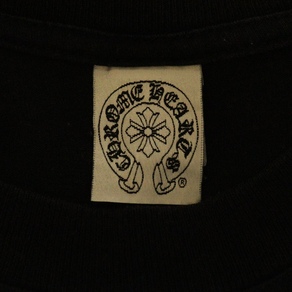 CHROME HEARTS(クロムハーツ) OLD CH PLS S/S TEE オールド CHプラスプリント半袖カットソー 半袖Tシャツ バックホースシュープリント ブラック