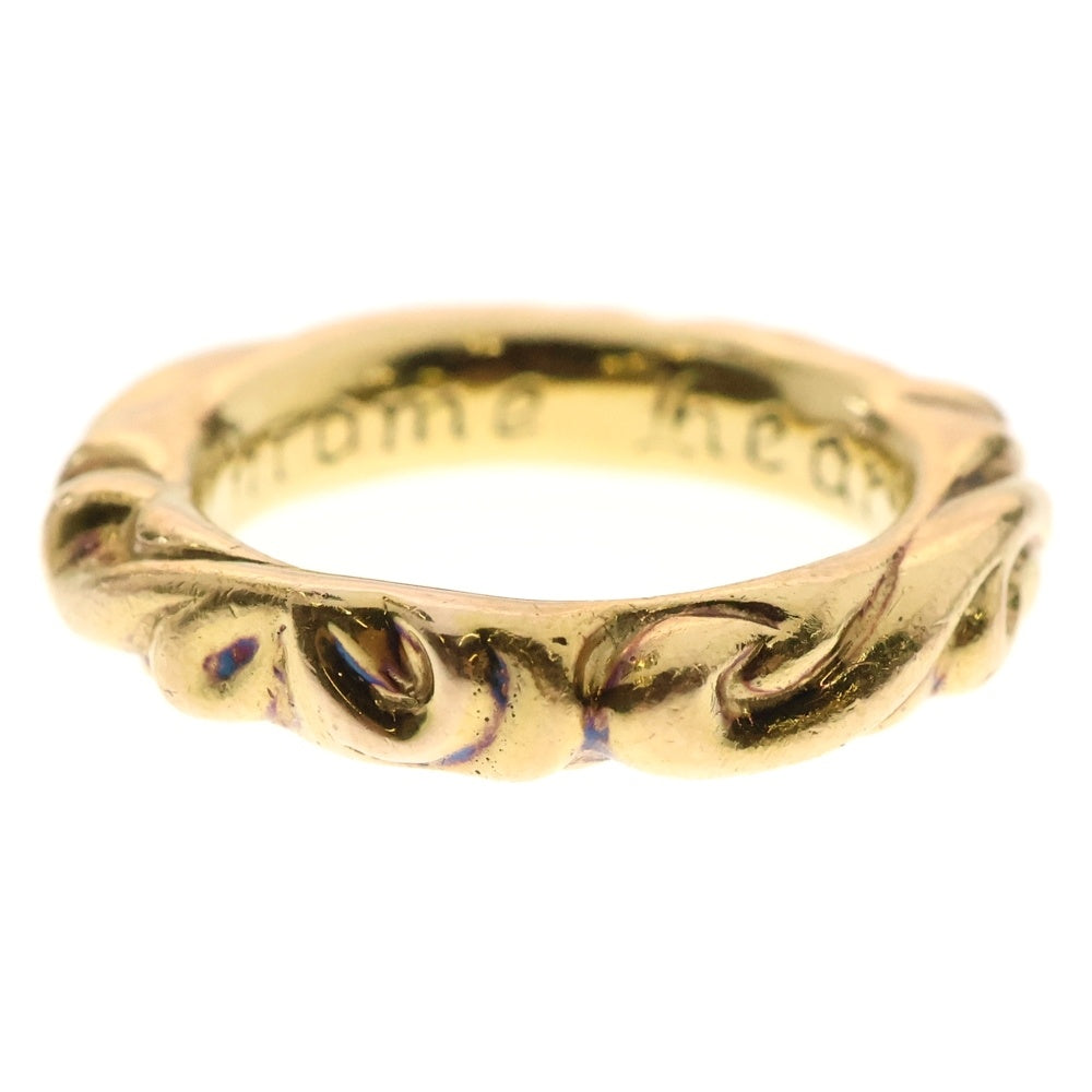CHROME HEARTS(クロムハーツ) 22K SCRL BAND スクロールバンド リング ゴールド BCA416