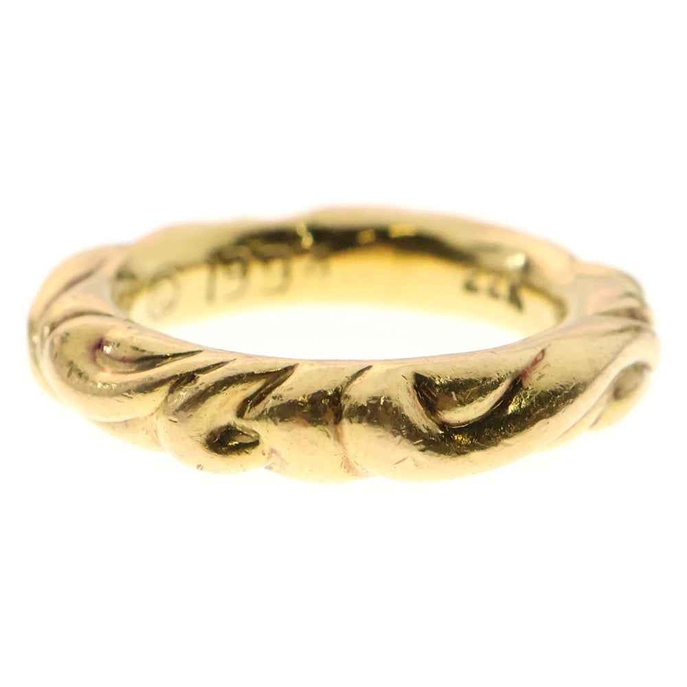 CHROME HEARTS(クロムハーツ) 22K SCRL BAND スクロールバンド リング ゴールド BCA416