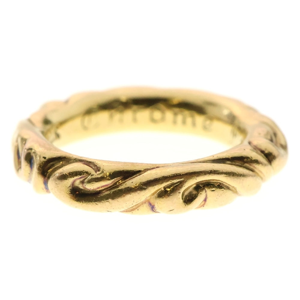 CHROME HEARTS(クロムハーツ) 22K SCRL BAND スクロールバンド リング ゴールド BCA416