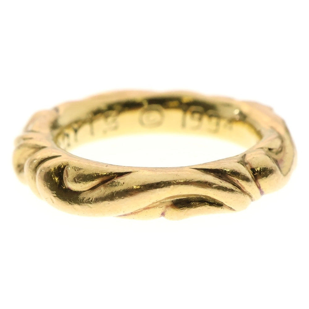CHROME HEARTS(クロムハーツ) 22K SCRL BAND スクロールバンド リング ゴールド BCA416