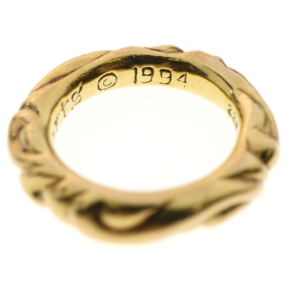 CHROME HEARTS(クロムハーツ) 22K SCRL BAND スクロールバンド リング ゴールド BCA416