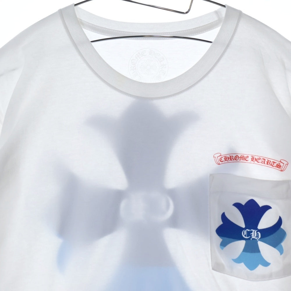 CHROME HEARTS(クロムハーツ) CH L S LTD 原宿限定 バックCHクロスプリント長袖カットソー ロンT ホワイト