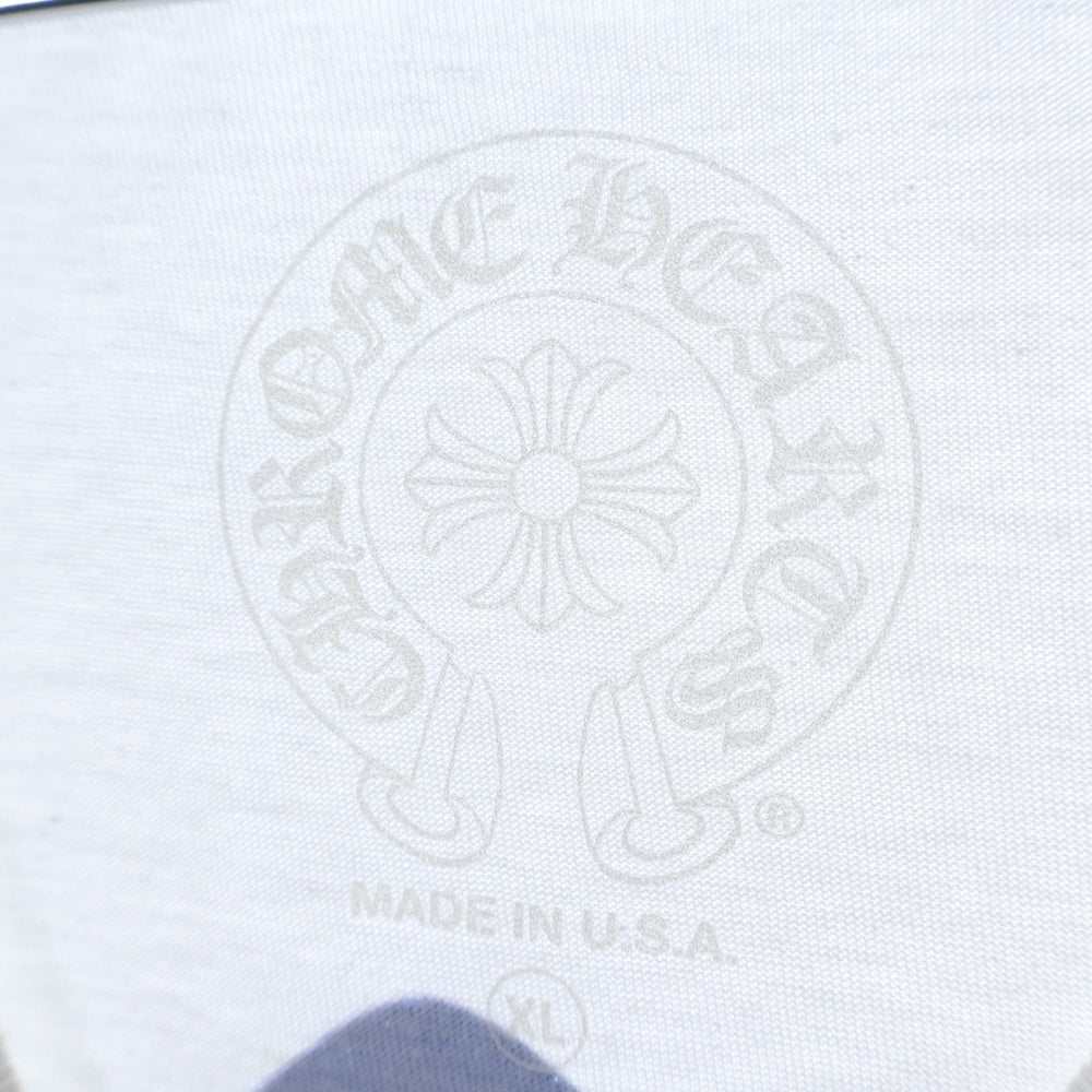 CHROME HEARTS(クロムハーツ) CH L S LTD 原宿限定 バックCHクロスプリント長袖カットソー ロンT ホワイト