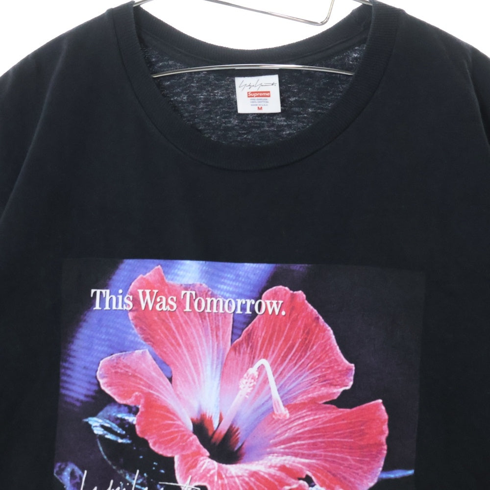 SUPREME(シュプリーム) 20AW ×Yohji Yamamoto This Was Tomorrow Tee ×ヨウジヤマモト フロントプリント 半袖Tシャツ ブラック