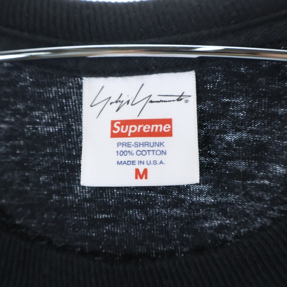 SUPREME(シュプリーム) 20AW ×Yohji Yamamoto This Was Tomorrow Tee ×ヨウジヤマモト フロントプリント 半袖Tシャツ ブラック