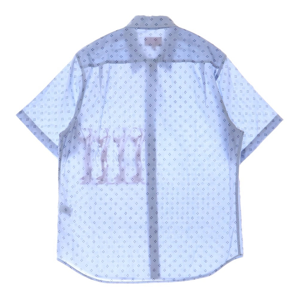 SUPREME(シュプリーム) 21SS Butthole Surfer S/S 総柄 バットホール サーファーズ 半袖シャツ ブルー
