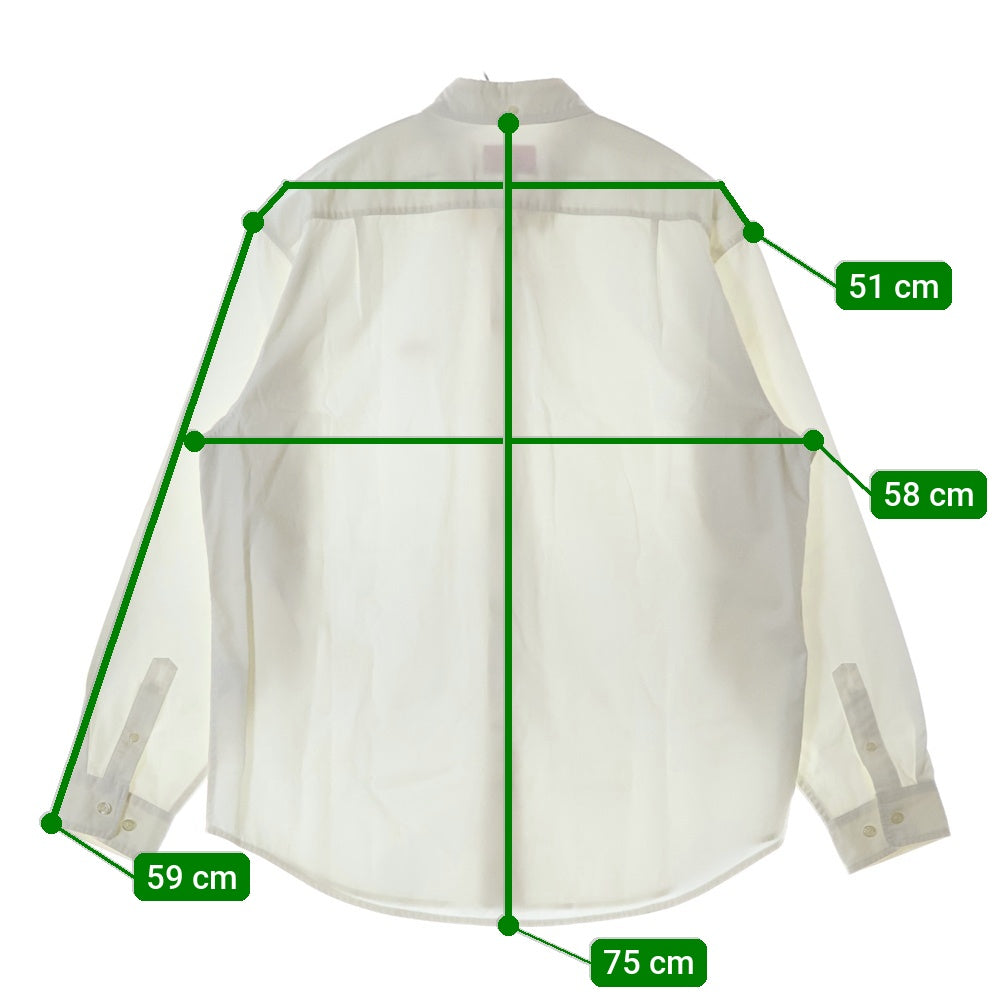 SUPREME(シュプリーム) 24AW Small Box Shirt スモールボックスロゴ 長袖シャツ ホワイト
