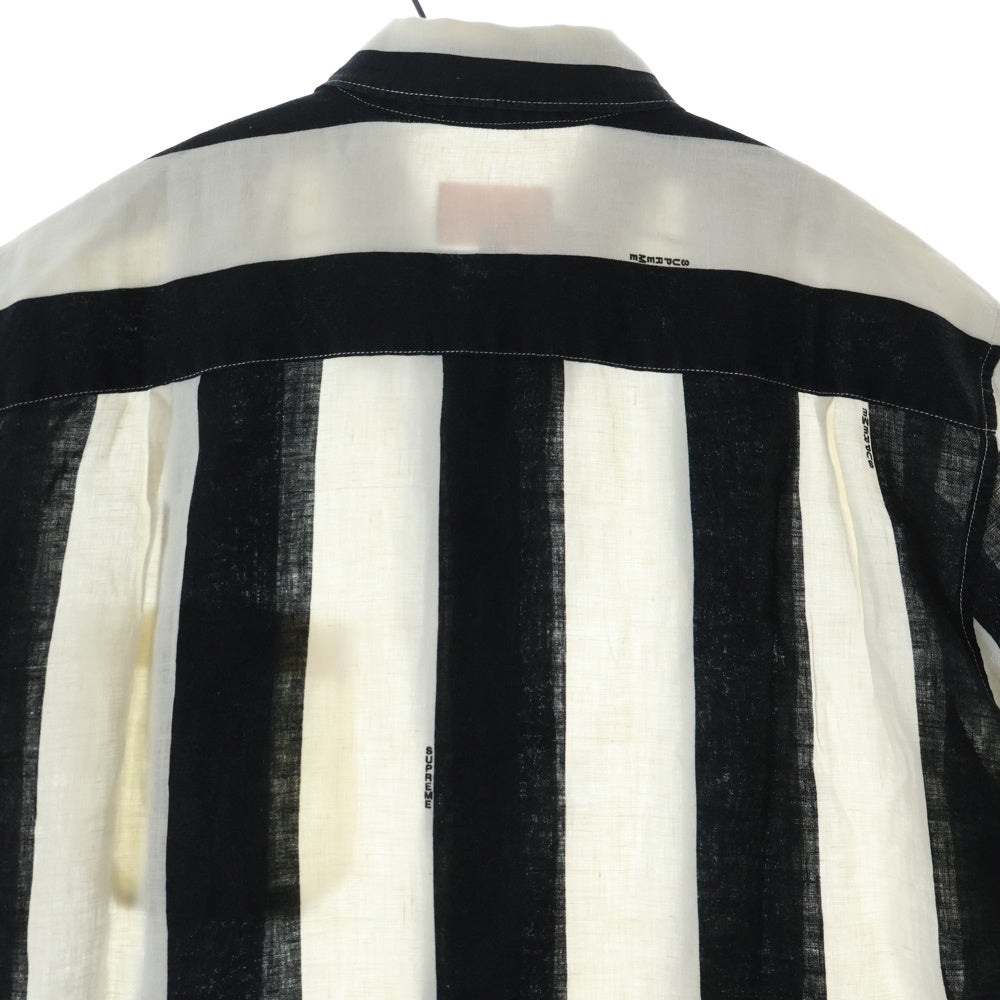 SUPREME(シュプリーム) 18SS Wide Stripe Shirt ワイド ストライプ 半袖 シャツ ホワイト