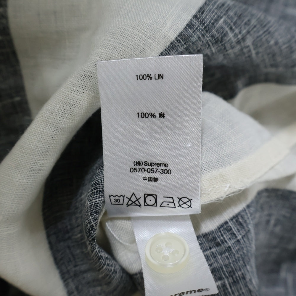 SUPREME(シュプリーム) 18SS Wide Stripe Shirt ワイド ストライプ 半袖 シャツ ホワイト