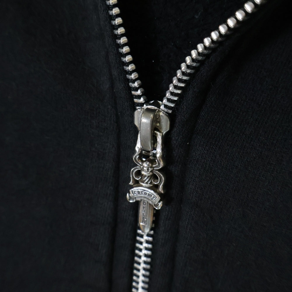 CHROME HEARTS(クロムハーツ) SWTSHRT HD ZIP マリブ限定バックホースシュープリントジップアップパーカー ブラック