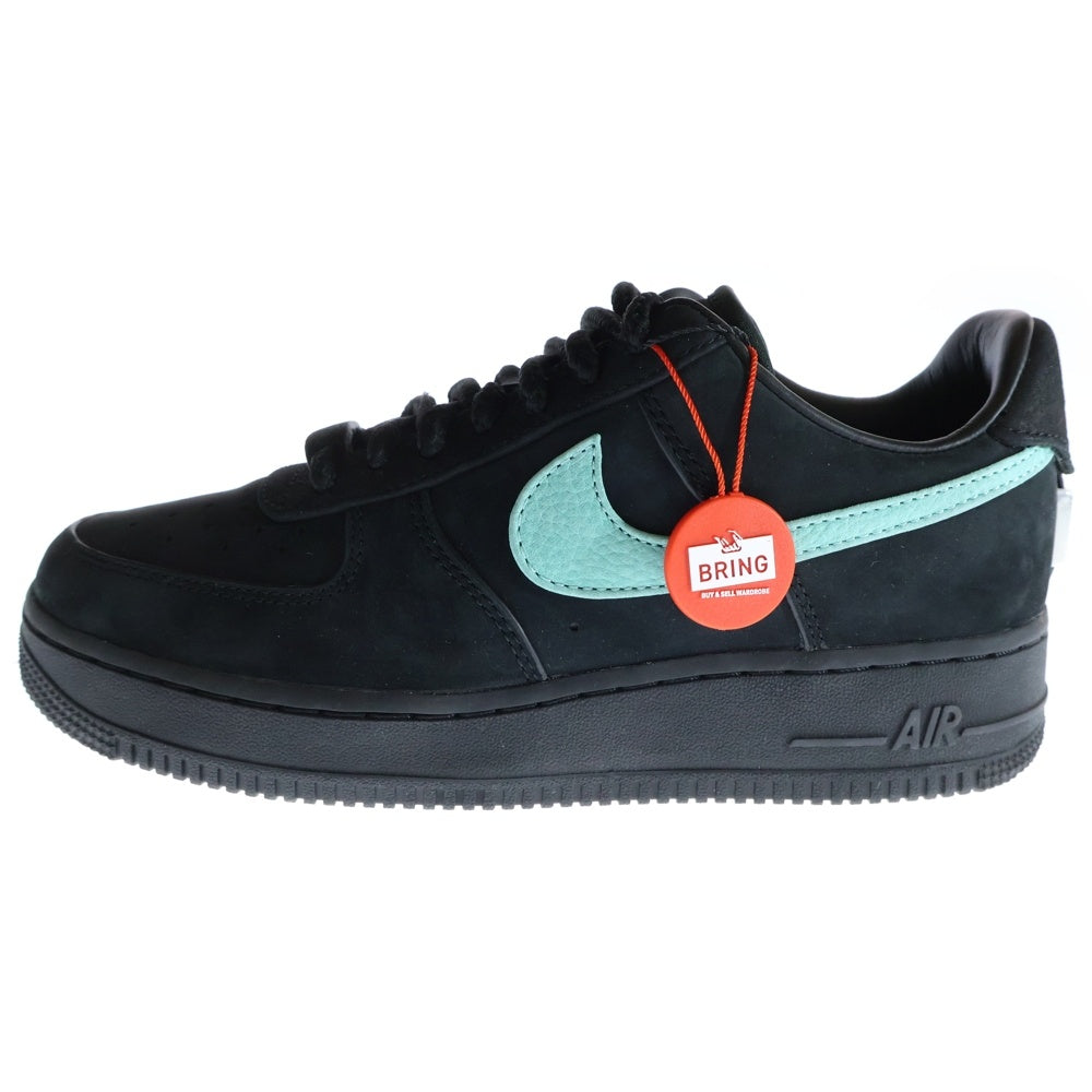NIKE(ナイキ) ×TIFFANY&CO AIR FORCE 1 LOW 1837 BLACK × ティファニー エアフォース1 ローカットスニーカー ブラック/ブルー US6.5/24.5cm DZ1382-001