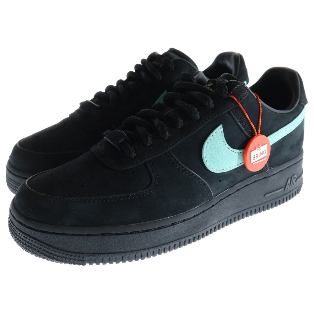 NIKE(ナイキ) ×TIFFANY&CO AIR FORCE 1 LOW 1837 BLACK × ティファニー エアフォース1 ローカットスニーカー ブラック/ブルー US6.5/24.5cm DZ1382-001