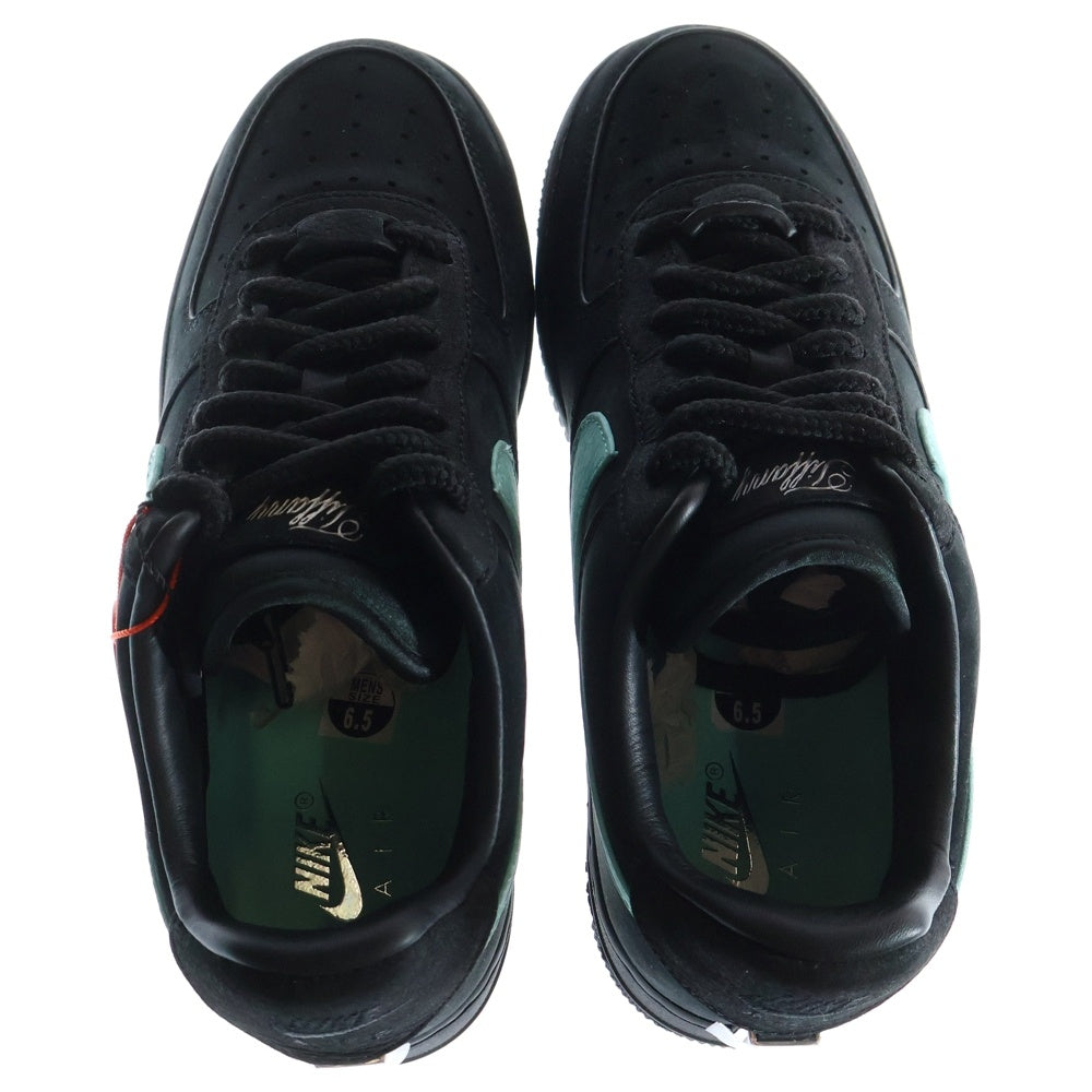 NIKE(ナイキ) ×TIFFANY&CO AIR FORCE 1 LOW 1837 BLACK × ティファニー エアフォース1 ローカットスニーカー ブラック/ブルー US6.5/24.5cm DZ1382-001