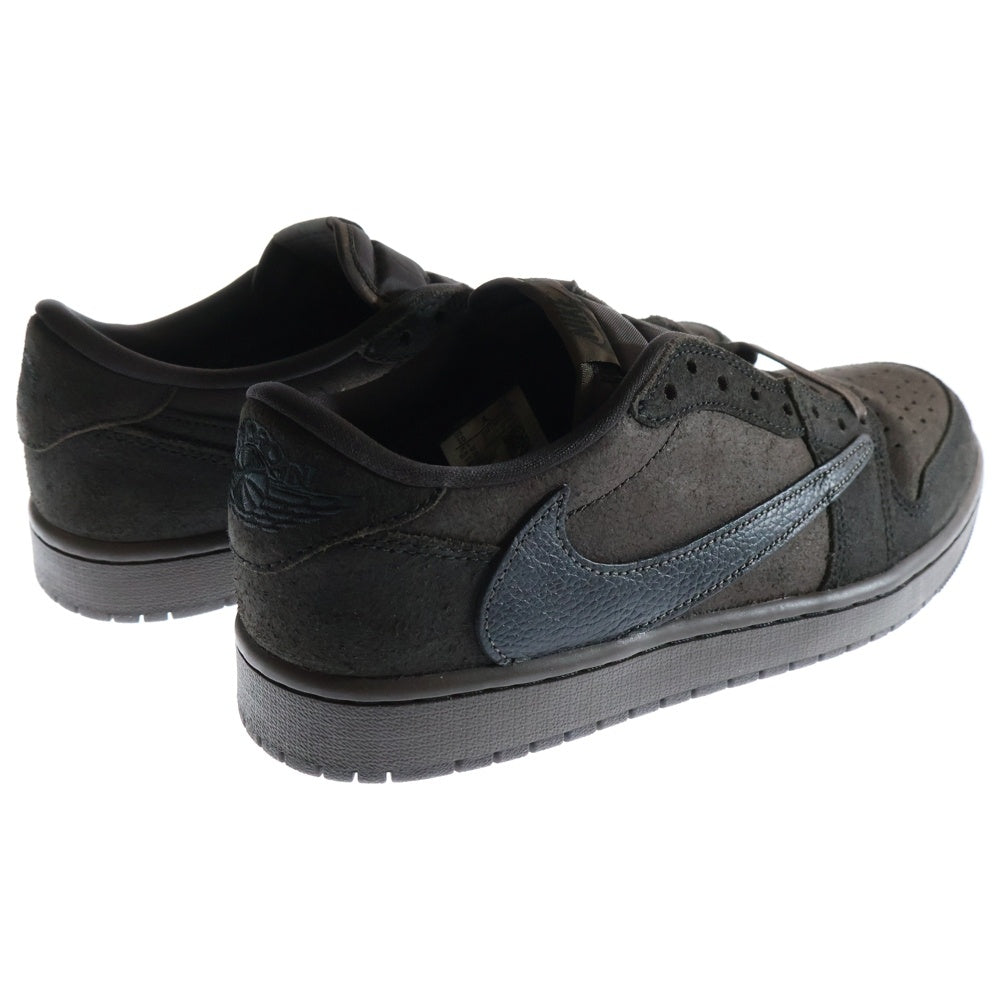 NIKE(ナイキ) ×TRAVIS SCOTT AIR JORDAN1 LOW OG SP VELVET BROWN DARK MOCHA トラヴィススコット エアジョーダン1 ローカットスニーカー ベルベットブラウン DM7866-202 US10/28cm